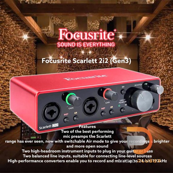 Focusrite Scarlett 2i2 (Gen3)